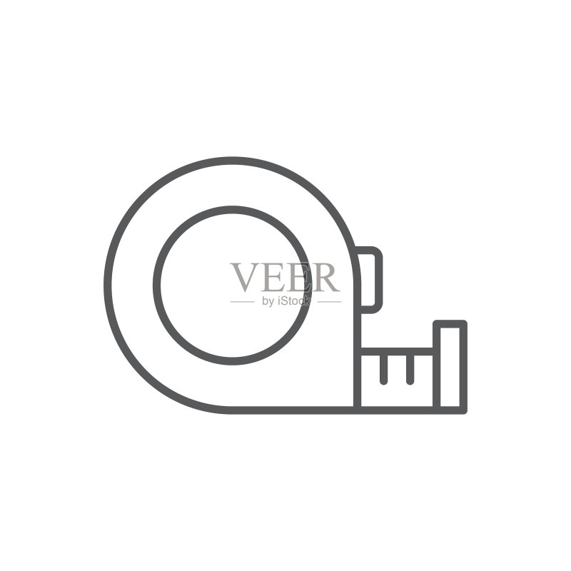 卷尺图标符号工具图标素材