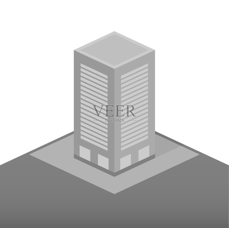 用于任何目的的2.5D建造设计图标素材