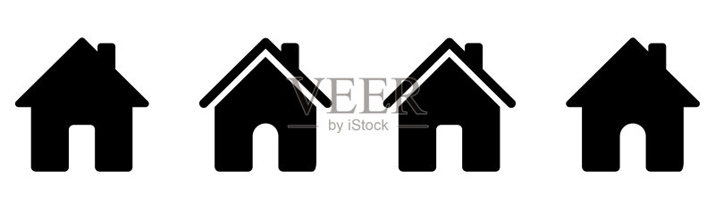 房屋矢量图标图标素材