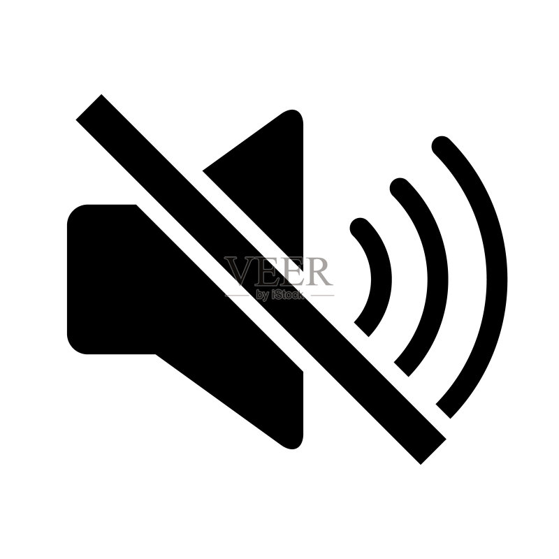 音乐声音图标、音频音量符号。应用程序、网站和媒体的矢量插图图标素材