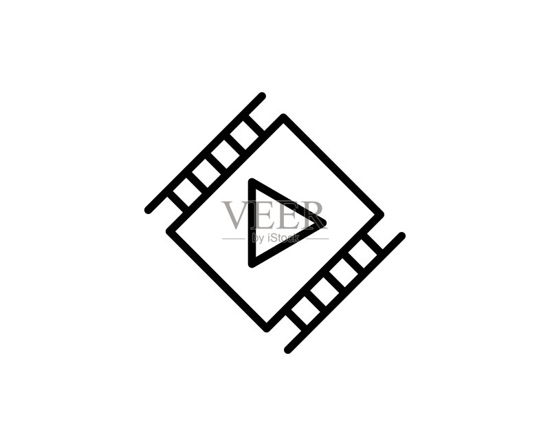 电影线条图标图标素材
