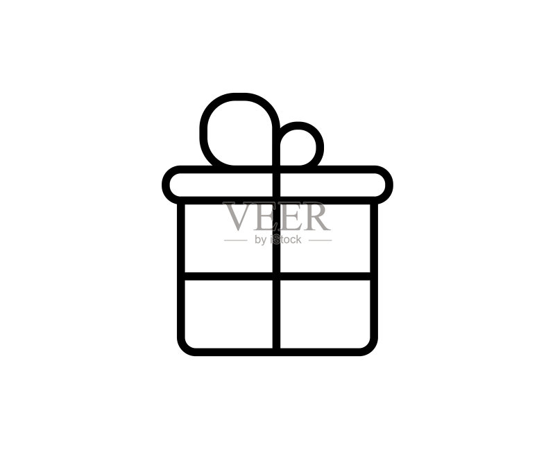 礼品线性图标图标素材