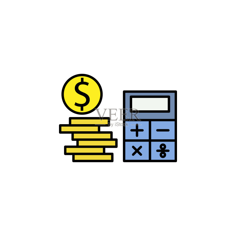 商务SEO债务线彩色图标:团队合作理念(UI/UX)图标素材