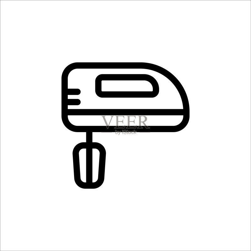 时尚的手持搅拌器图标矢量设计图标素材