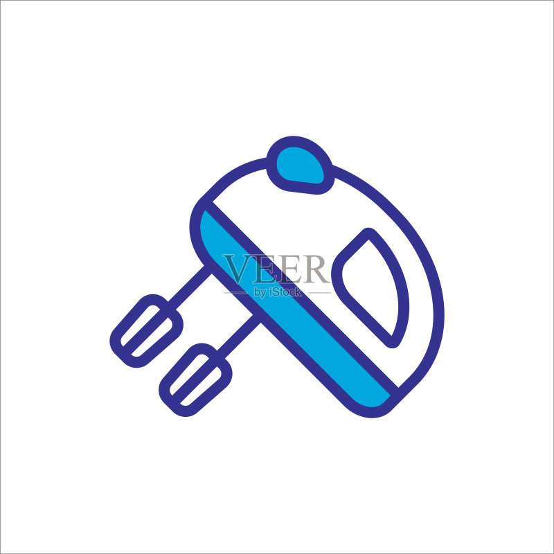 时尚的手持搅拌器图标矢量设计图标素材