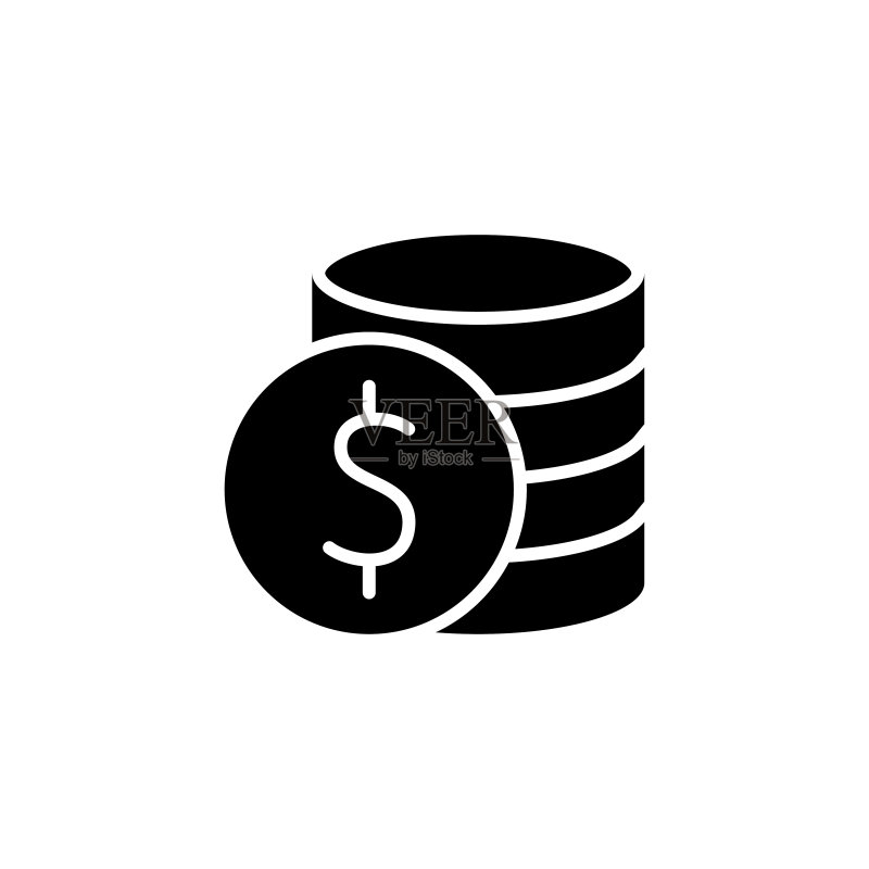 硬币金钱图标Logo设计图标素材