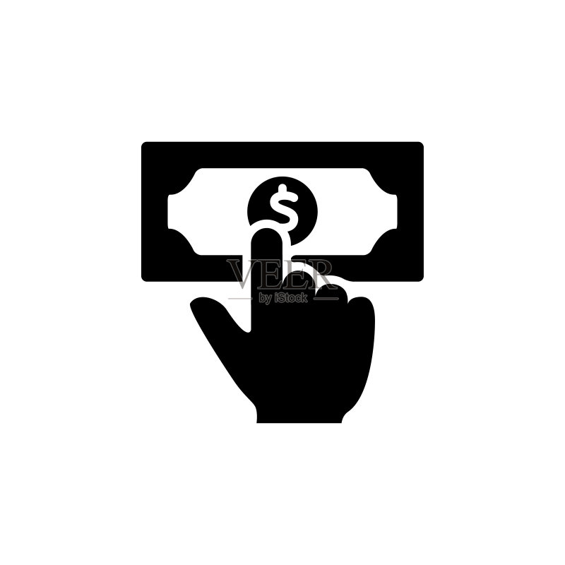 金钱与手图标Logo设计图标素材
