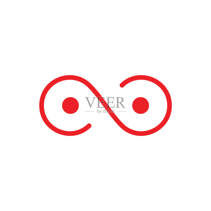 无限点细线符号logo图标素材