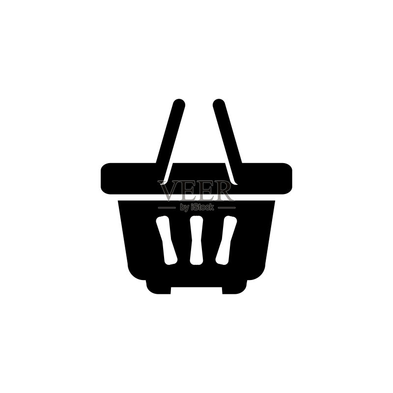 购物篮图标logo插画设计图标素材