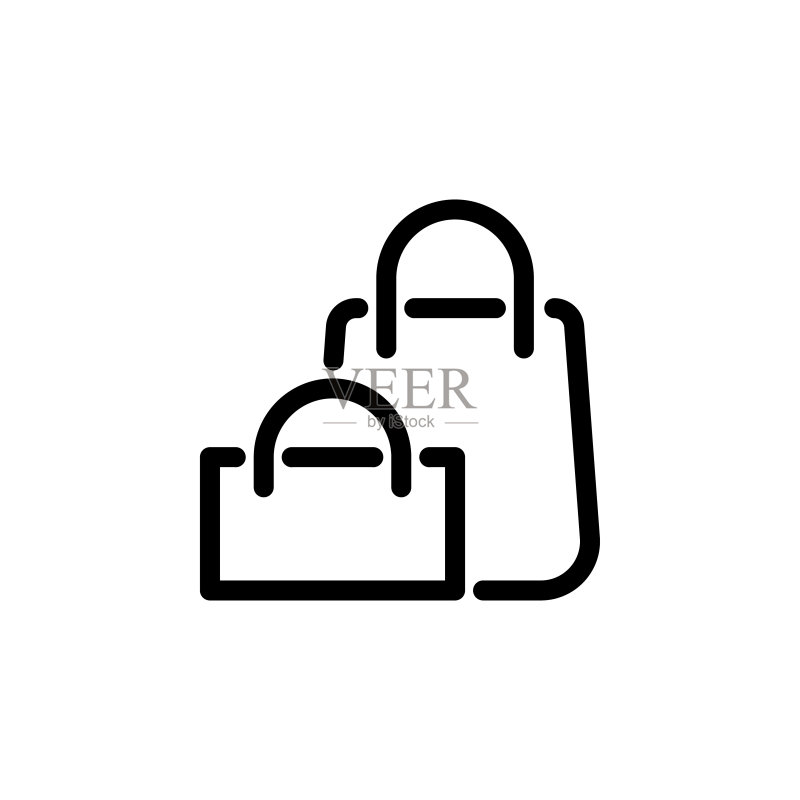 购物袋图标logo插画设计图标素材