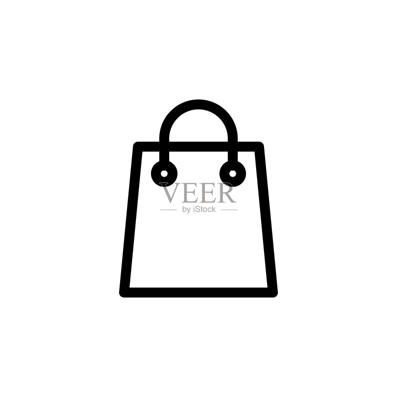 购物袋图标logo插画设计图标素材