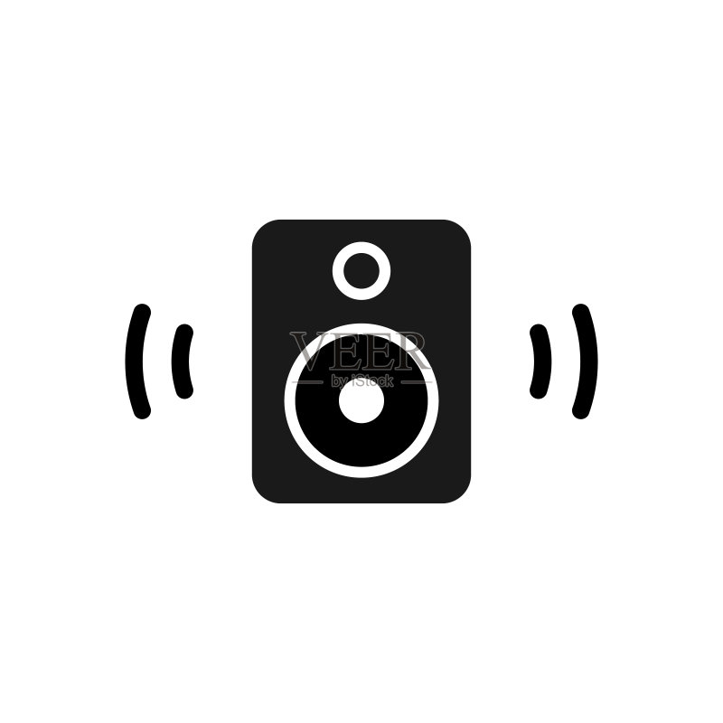 简约音频扬声器图标设计图标素材
