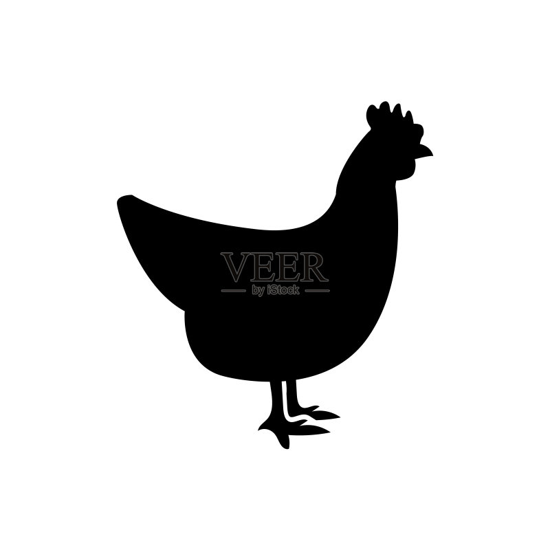 鸡肉图标,logo,白色背景图标素材