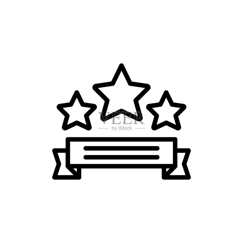 奖杯图标轮廓图标素材
