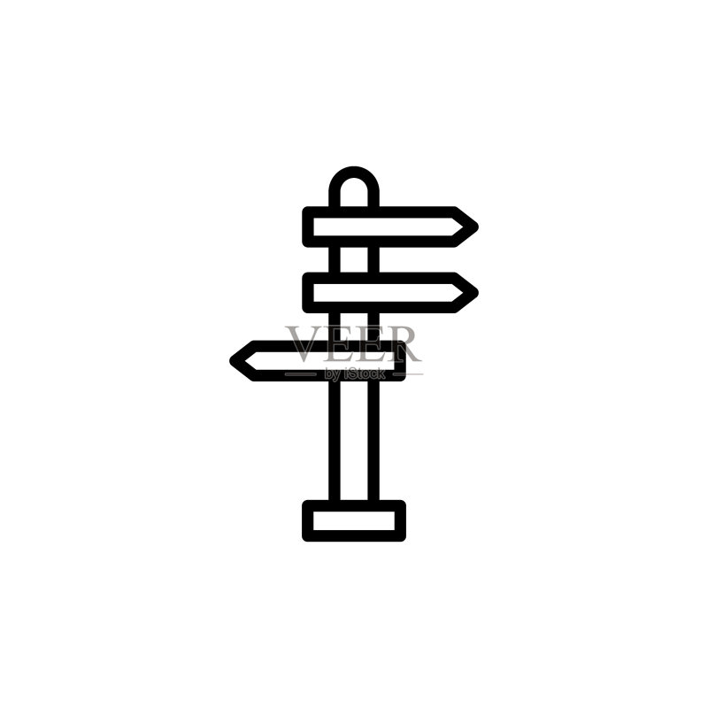 矢量方向图标,标识图标素材