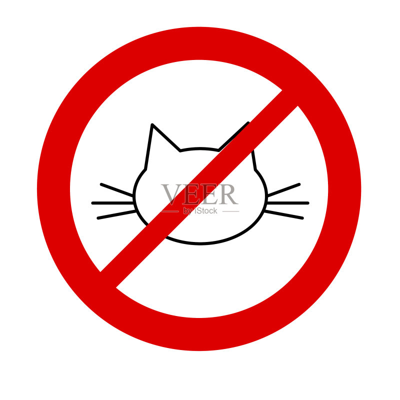 禁止宠物猫图标图标素材