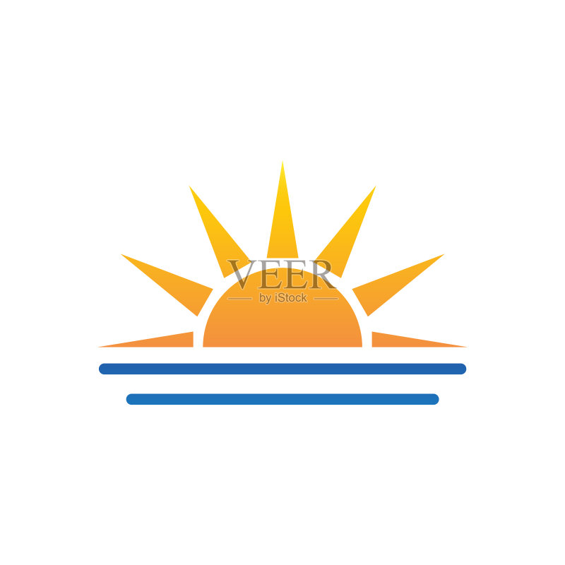 日落图标日出图标天气符号图标素材