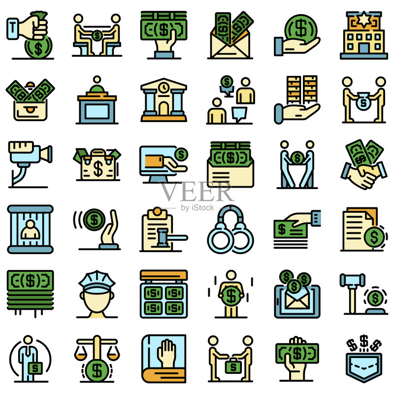 贿赂图标矢量图图标素材