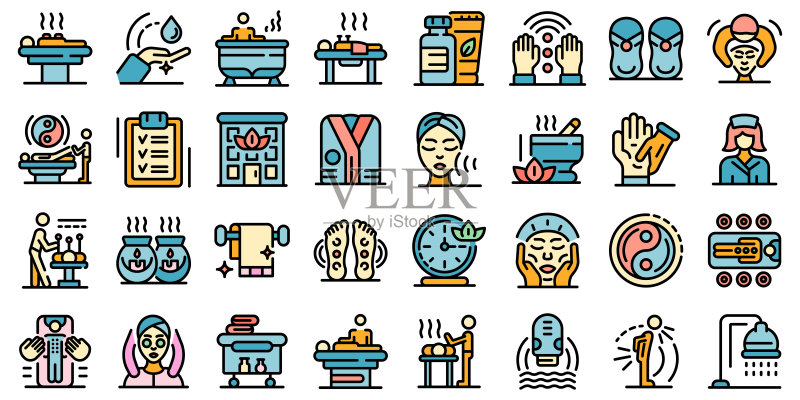 按摩师图标矢量图图标素材