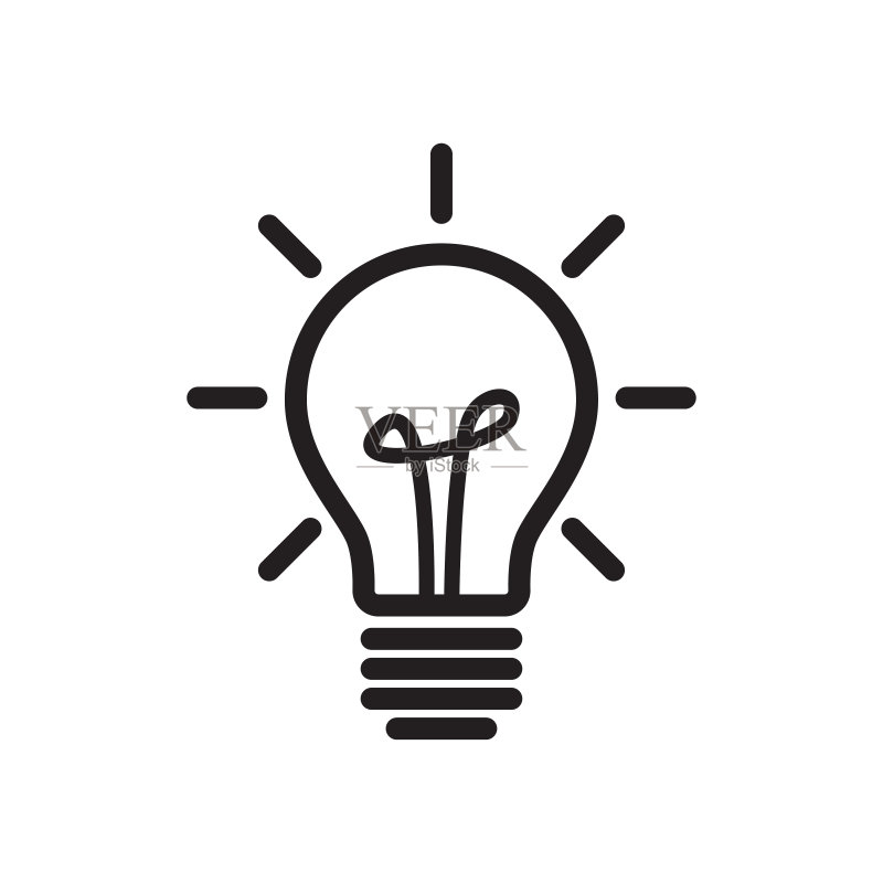 灯泡图标logo插画图标素材