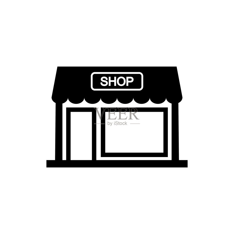 市场店铺图标(矢量图)图标素材