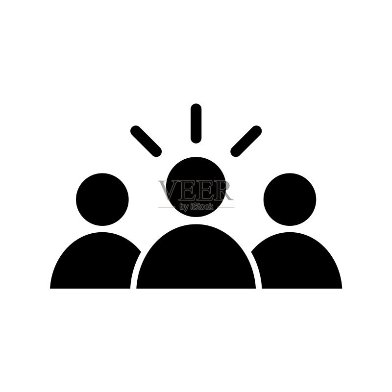 领导者图标,logo,白色背景上隔离图标素材