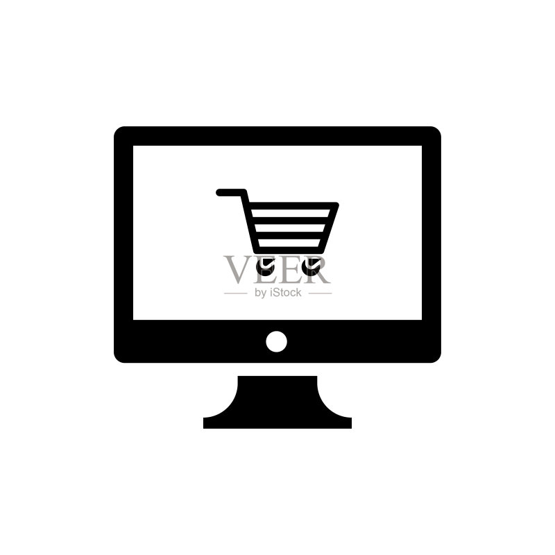 在线商店购物篮图标(矢量图)图标素材