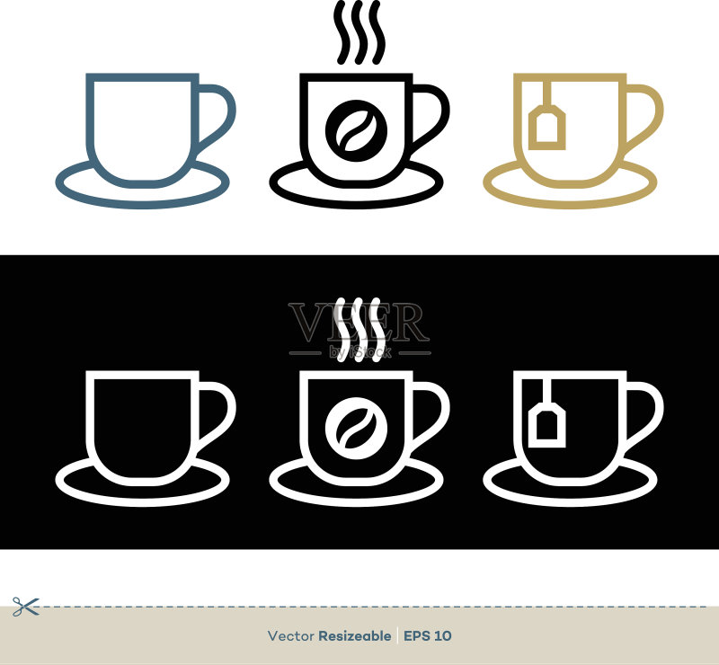 杯子图标Logo模板设计图标素材