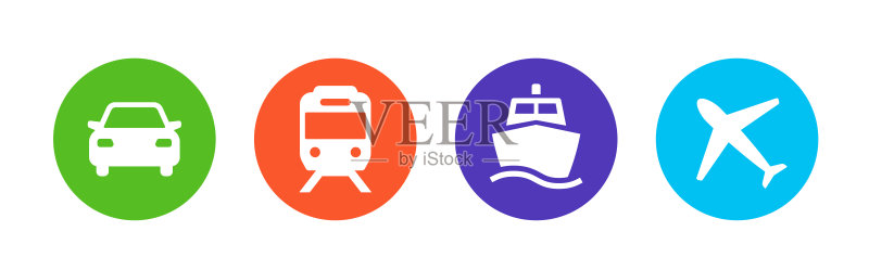 公共图标,各种车辆的交通图标图标素材
