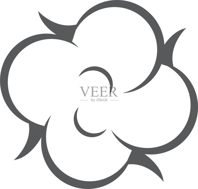 棉花花朵图标模板图标素材