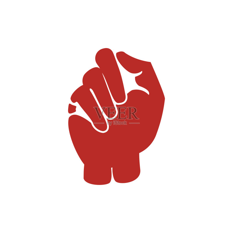手握拳头Logo图标素材