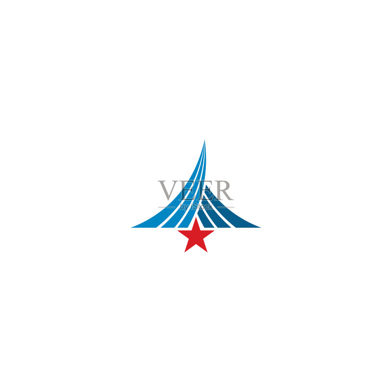 星星抽象线条公司logo图标素材