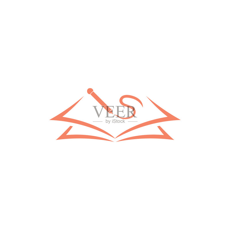 书笔简约符号Logo图标素材