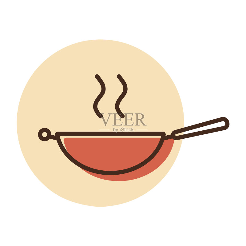 炒锅煎锅图标厨房用具图标素材