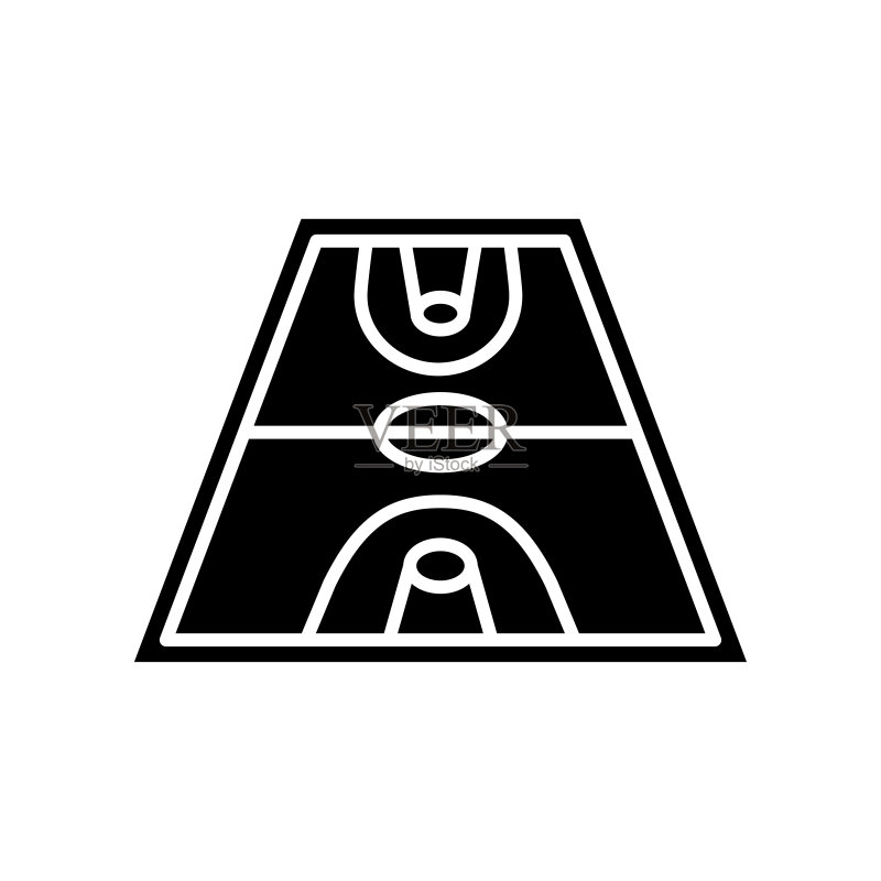 场地图标字形风格设计图标素材