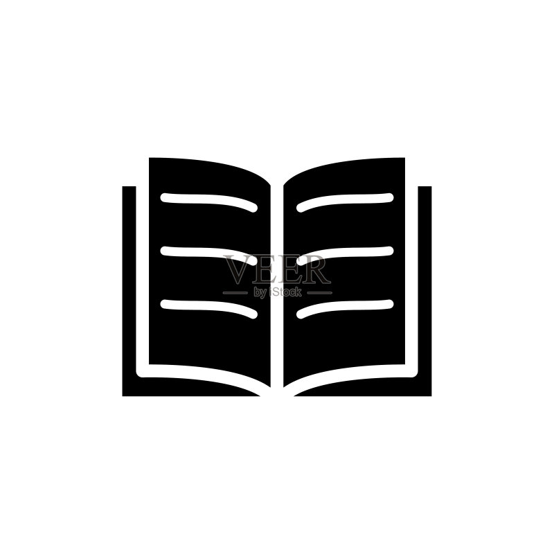 开放书籍图标Logo设计图标素材