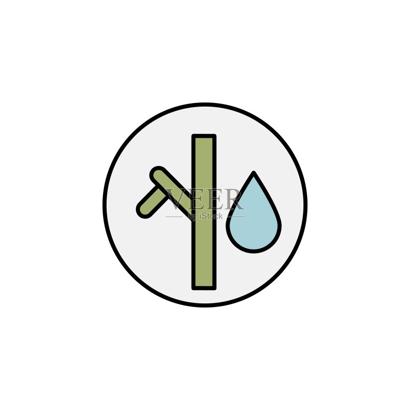 树枝,油,大麻轮廓图标。可用于白色背景上的Web、logo、移动应用、UI、UX图标素材