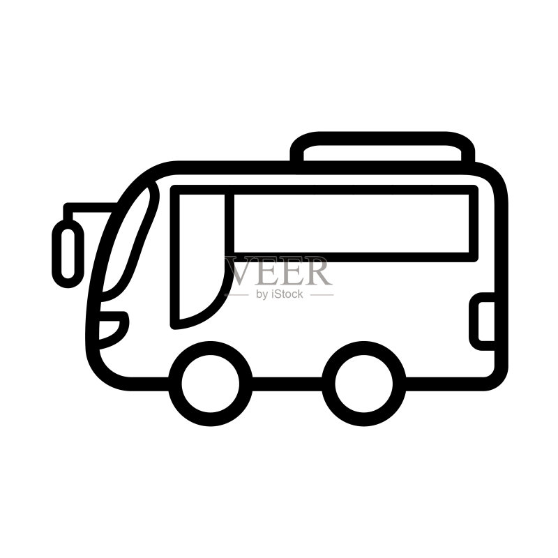 公交车图标logo设计图标素材