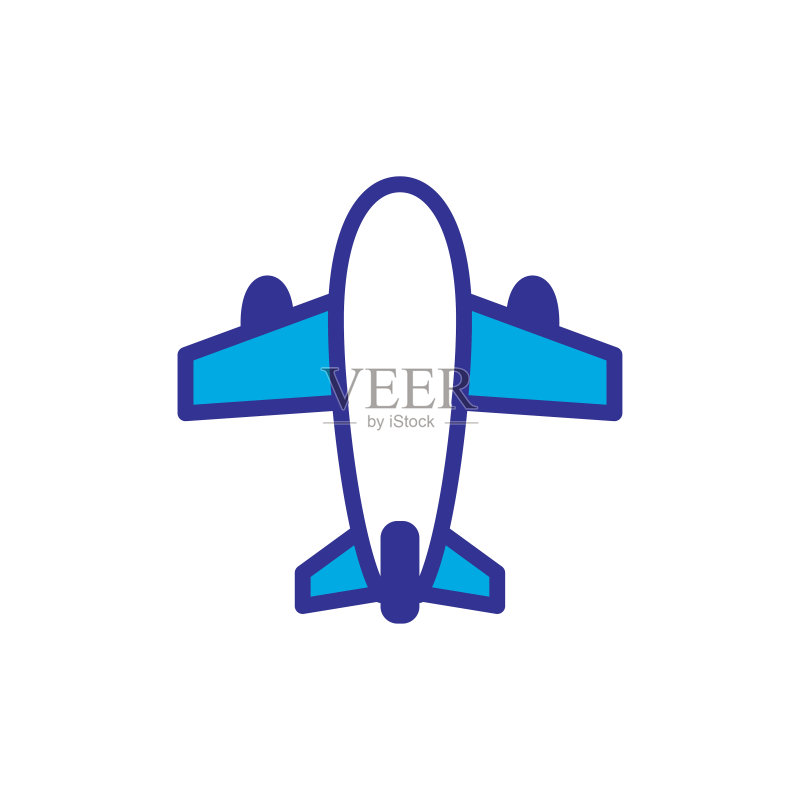 飞机图标Logo插画设计图标素材