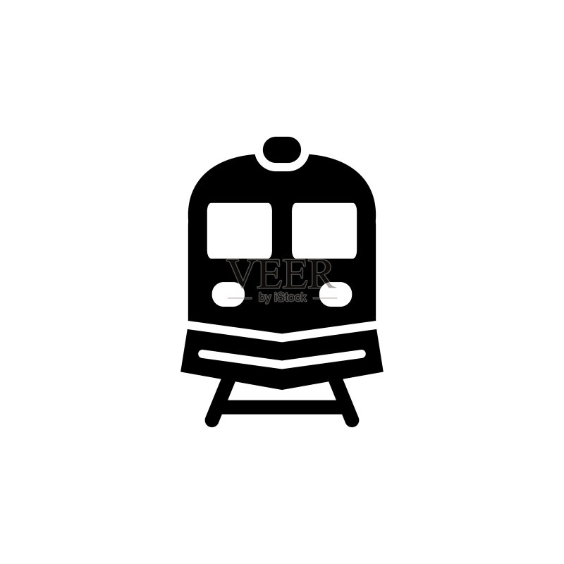火车图标插画设计图标素材