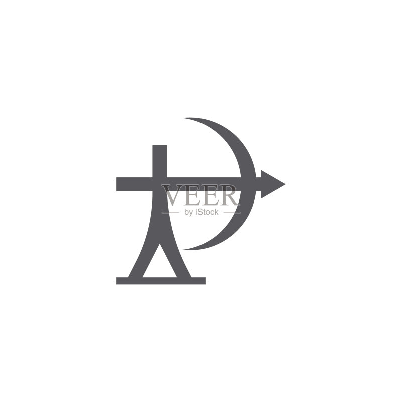 射箭图标模板图标素材