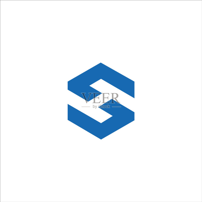 首字母HS或SH标志设计模板图标素材