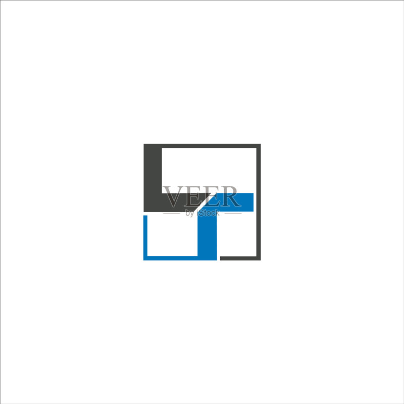 首字母LT或TL logo设计模板图标素材