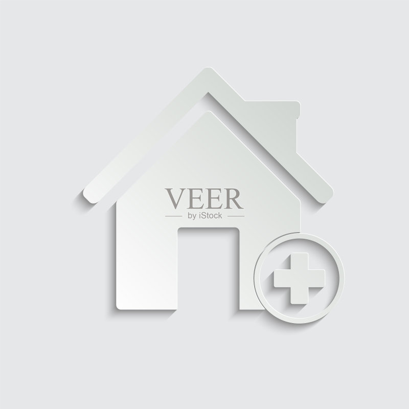 房屋图标与建筑附加图标图标素材