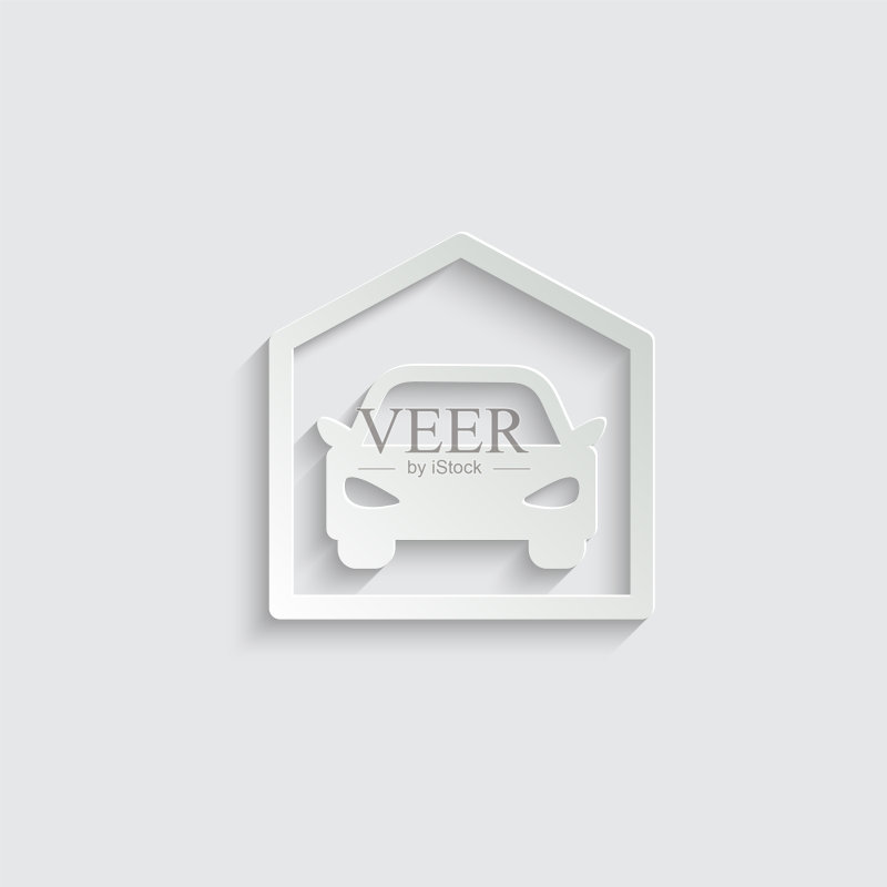 车库图标纸质图标图标素材