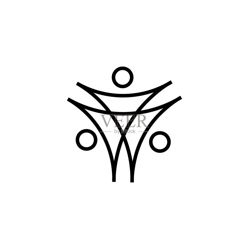人物家庭团结logo图标图标素材