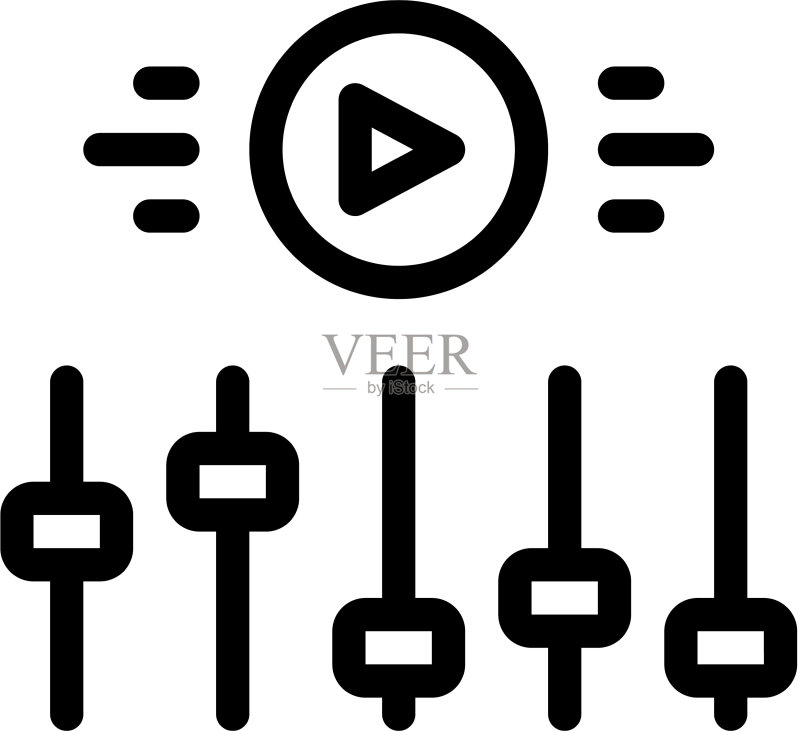 电影制作设置图标轮廓图标素材