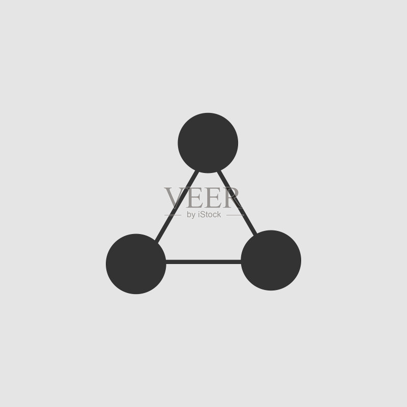 扁平分子图标图标素材