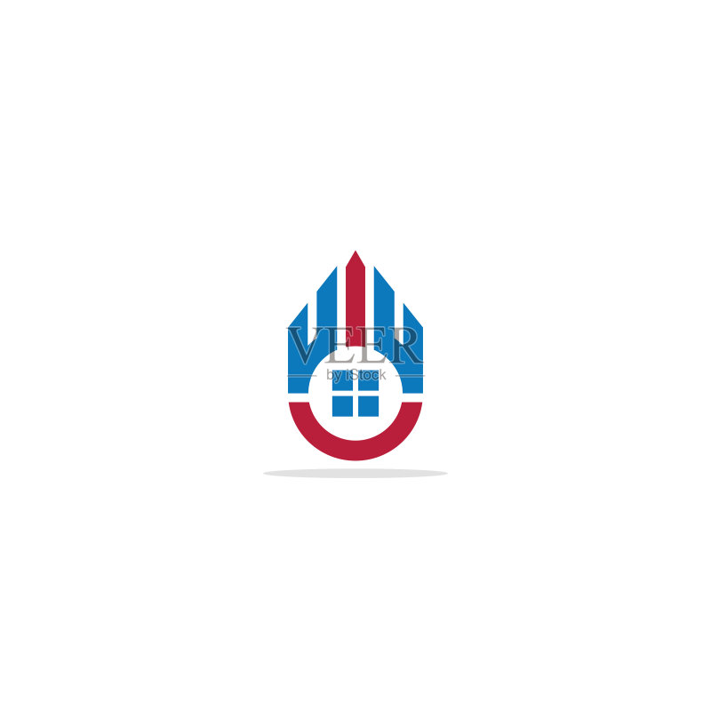 房屋窗户商业logo图标素材
