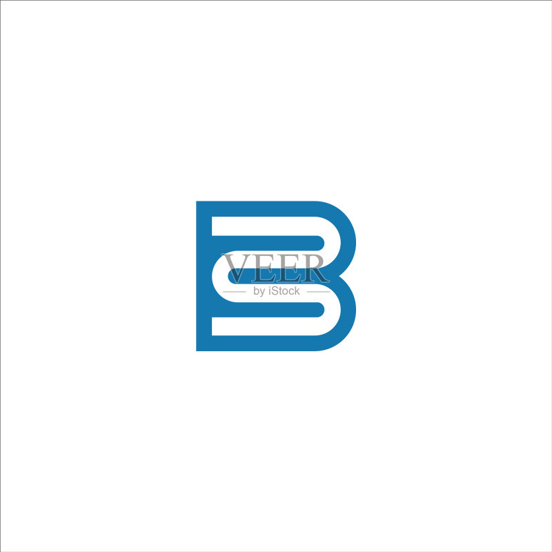 首字母MB或BM标志设计图标素材